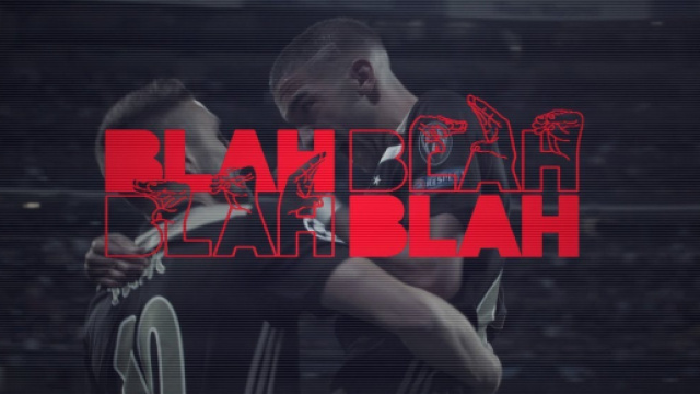 L'Ajax carica i tifosi alla vigilia della sfida con la Juventus con la clip 'Blah, Blah, Blah'