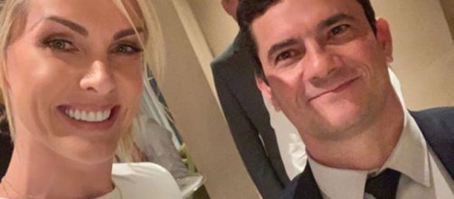 Ana Hickmann e o ministro Sergio Moro. (Reprodu&ccedil;&atilde;o/@ahickmann)