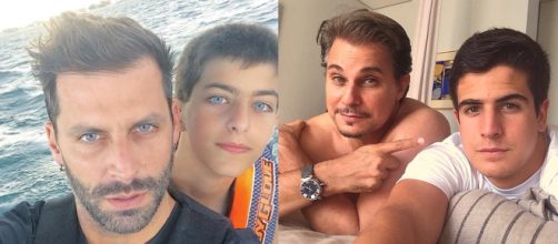 Henri Castelli e Lucas Castelli, Edson Celulari e Enzo Celulari. (Reprodu&ccedil;&atilde;o/Instagram/@edsoncelularireal/@henricastelli)