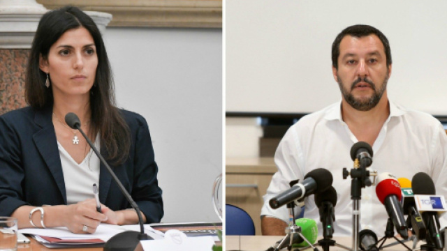 Roma, ipotesi sindaco leghista, la Raggi: 'Matteo magna tranquillo'