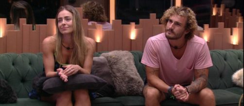 Alan e Paula no BBB19. (Reprodu&ccedil;&atilde;o/ GShow)