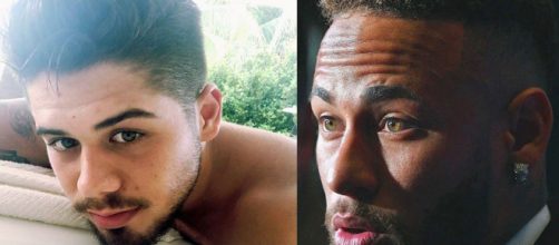 Neymar comparitlhou um "TBT" ao lado de Isabella Arantes. (Reprodu&ccedil;&atilde;o/Instagram/@zefelipecantor/@neymarjr)