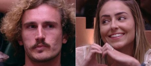 Paula e Alan no BBB10. (Reprodu&ccedil;&atilde;o/Gshow)