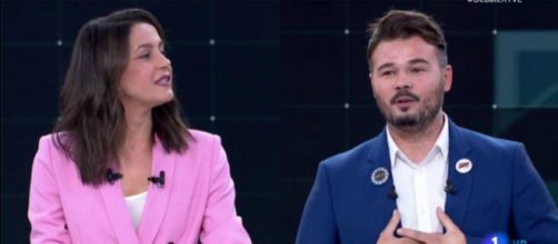 Arrimadas y Rufian en imagen de archivo