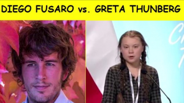 Diego Fusaro nuovamente contro Greta