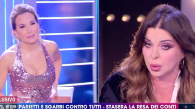 Scontro in diretta tra Alba Parietti e Barbara D'Urso