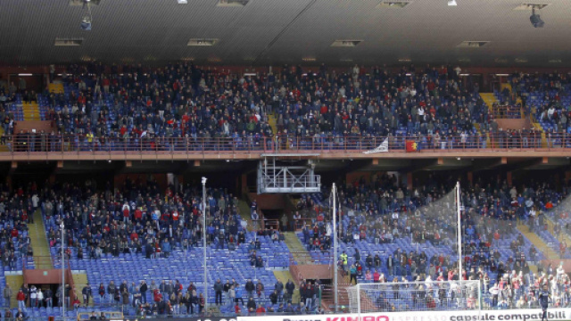 Verso Genoa Torino, la Gradinata Nord protesta