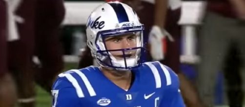 The Patriots could take Duke's Daniel Jones in the first round. - [Stadium / YouTube screencap