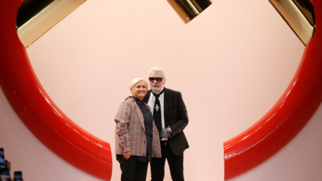 Karl Lagerfeld et Silvia Fendi