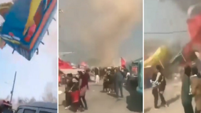 Cina, 'diavolo di polvere' su parco giochi: 2 bimbi morti e 18 feriti.