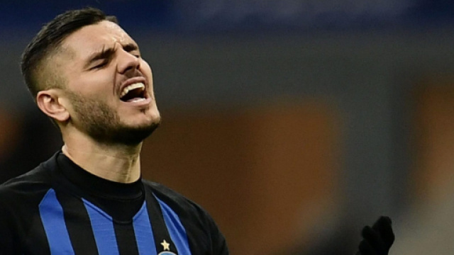 Mauro Icardi contestato dagli ultr&agrave; dell'Inter