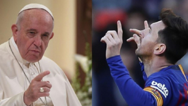 Papa Francesco: "La gente dice che Messi &egrave; Dio come per dire che lo adora. Si tratta di espressioni popolari, dei tifosi"