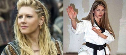 Katheryn Winnick &eacute; faixa preta em artes marciais. (Divulga&ccedil;&atilde;o/History/Instagram/@katherynwinnick)