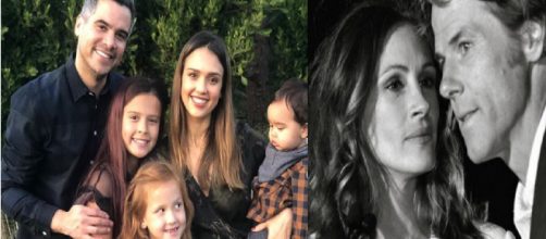 F&atilde;s que casaram com seus &iacute;dolos. (Reprodu&ccedil;&atilde;o/ Instagram/ @juliaroberts/ @jessicaalba)