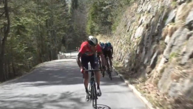 Vincenzo Nibali all'attacco al Tour of the Alps