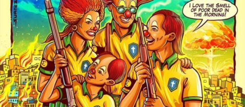 Divulga&ccedil;&atilde;o de p&ocirc;ster da banda Dead Kennedys causa pol&ecirc;mica. (Divulga&ccedil;&atilde;o/Cristiano Suarez)