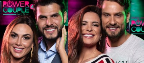 Casais do 'Power Couple 4'. (Reprodu&ccedil;&atilde;o/Instagram/@nicoleBahls/@Eliezerambrosio)