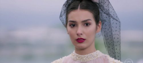 Larissa confessa para Quinzinho que seu verdadeiro amor &eacute; Diego. (Reprodu&ccedil;&atilde;o/TV Globo)