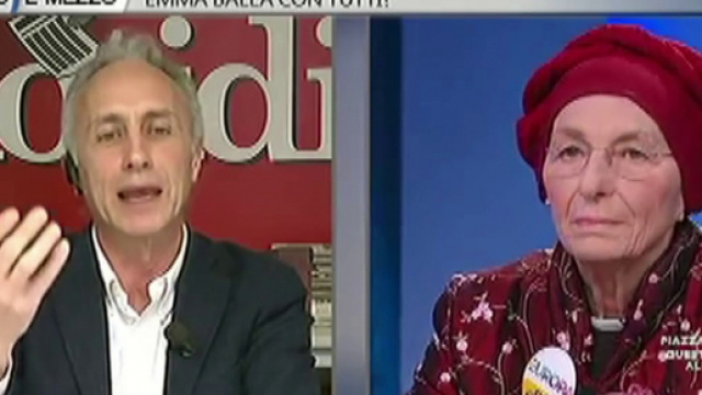 Marco Travaglio attacca Emma Bonino e Radio Radicale