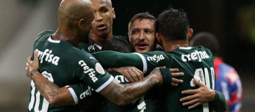 Palmeiras iniciou defesa do t&iacute;tulo com goleada sobre o Fortaleza. (Divulga&ccedil;&atilde;o/Cesar Greco/Palmeiras)