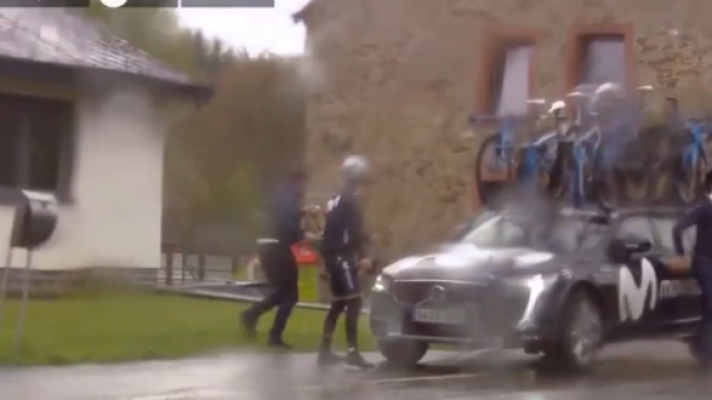 Il ritiro di Alejandro Valverde alla Liegi Bastogne Liegi