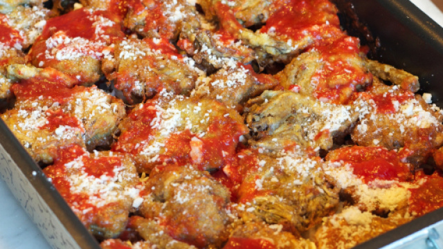 Parmigiana di carciofi senza besciamella.
