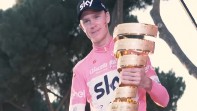 Chris Froome, vincitore dell'ultimo Giro d'Italia