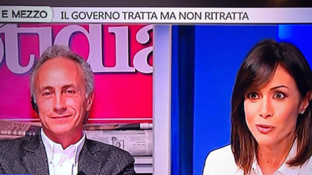 Scontro tra Marco Travaglio e Mara Carfagna a Otto e Mezzo
