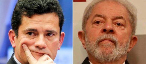 Perfil de Lula tira sarro de postagem de Moro no Twitter. (Arquivo Blasting News)