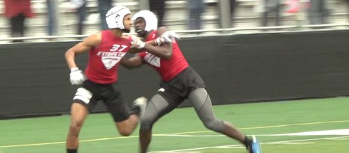 The Huskers could have a shot with Kris Abrams-Draine. [Source: Rivals Camp Series/YouTube]