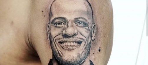 Torcedor tatuou rosto de Patric no bra&ccedil;o. (Reprodu&ccedil;&atilde;o/Arquivo Pessoal)