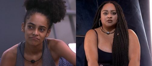 R&iacute;zia e Gabriela do BBB19 est&atilde;o na berlinda (Reprodu&ccedil;&atilde;o/TV Globo)