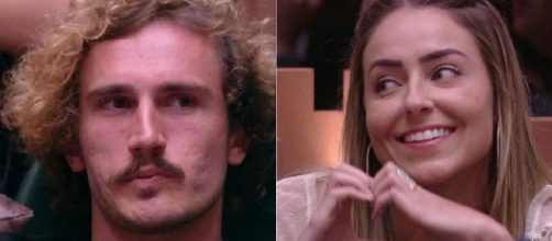 Alan e Paula no BBB19. (Reprodu&ccedil;&atilde;o/Rede Globo)