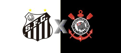 Santos e Corinthians ao vivo na TV fechada. (Fotomontagem/Diogo Marcondes)