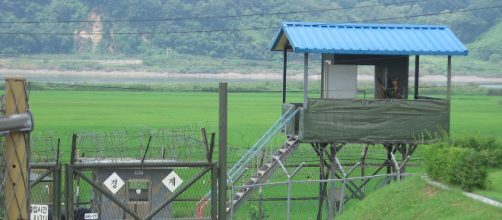 Korea DMZ sentry. [Image source/Wikimedia Commons, Johannes Barre]