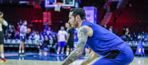 J.J. Redick is one of three starters who will be a free agent in the offseason for the 76ers. [Image Source: Flickr/Chris Frezza]