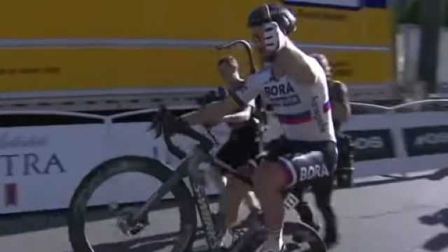 Peter Sagan festeggia il successo