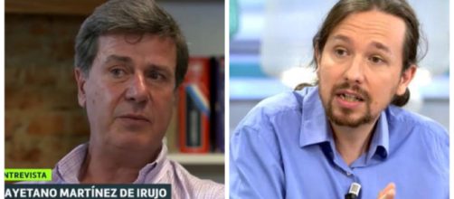 Cayetano Mart&iacute;nez de Irujo y Pablo Iglesias