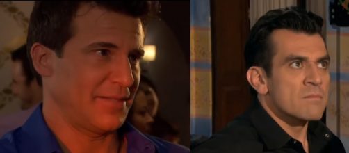 David pede a Rog&eacute;rio a m&atilde;o de C&iacute;ntia em casamento. (Reprodu&ccedil;&atilde;o/Televisa)