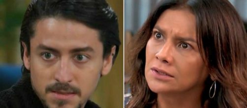 Jana&iacute;na descobrir&aacute; golpe do filho e o agredir&aacute; na novela 'Ver&atilde;o 90'. (Reprodu&ccedil;&atilde;o/ TV Globo)