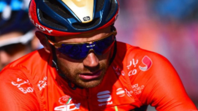 Damiano Caruso, gregario di Nibali al Team Bahrain Merida