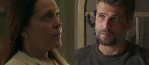 Judith e Gabriel em 'O S&eacute;timo Guardi&atilde;o'. (Reprodu&ccedil;&atilde;o/TV Globo)