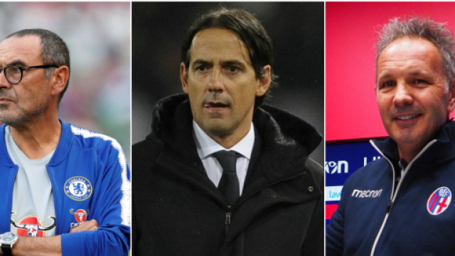 Maurizio Sarri, Simone Inzaghi, Sinisa Mihajlovic (foto: delinquentidelpallone.it; goal.com; corrieredibologna.corriere.it)