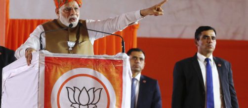 Modi campaigning in the general election. (BBC/YouTube/Screencap)
