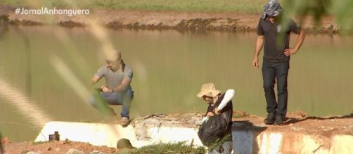 Represa de Gusttavo Lima apresenta risco de rompimento. (Reprodu&ccedil;&atilde;o/TV Anhanguera)