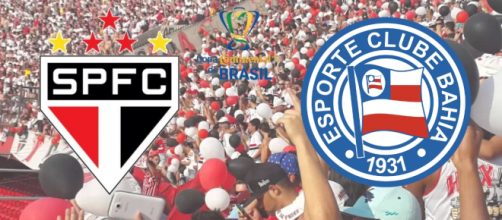 S&atilde;o Paulo x Bahia ao vivo na TV Globo e SporTV. (Reprodu&ccedil;&atilde;o/ Montagem)