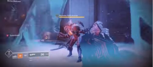 An Outbreak Perfected pulse rifle in action. [Image Source: Ninja Pups/YouTube]