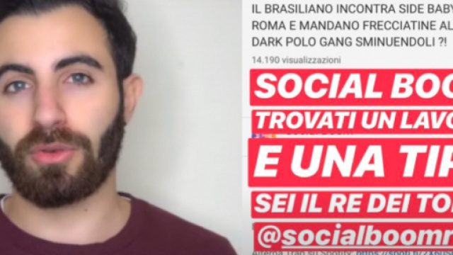 Il gestore del noto canale 'Social Boom'.