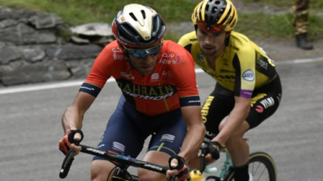 Nibali e Roglic nella tappa di Courmayeur
