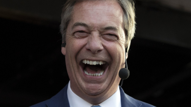 Nigel Farage torna sulla scena politica inglese. foto - bt.com